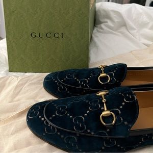 Gucci suede/velvet men shoes